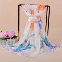 women bohemian chiffon scarf print long shawl sun block beach pashmina elegant thin scarf ladies foulard J4U66