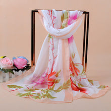 women bohemian chiffon scarf print long shawl sun block beach pashmina elegant thin scarf ladies foulard J4U66