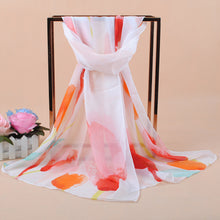 women bohemian chiffon scarf print long shawl sun block beach pashmina elegant thin scarf ladies foulard J4U66