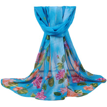 women bohemian chiffon scarf print long shawl sun block beach pashmina elegant thin scarf ladies foulard J4U66