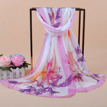 women bohemian chiffon scarf print long shawl sun block beach pashmina elegant thin scarf ladies foulard J4U66