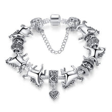 Women Bracelet Silver Plated Crystal Bead Charm Bracelet For Women Fine Jewelry Original Bracelets Gift J4U66