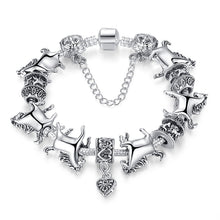 Women Bracelet Silver Plated Crystal Bead Charm Bracelet For Women Fine Jewelry Original Bracelets Gift J4U66