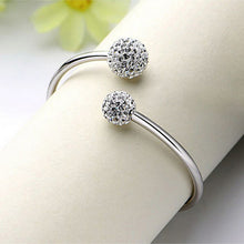 Women Jewelry Elegant Silver Plated Opening Friendship Bangles Bracelets Gifts J4U66