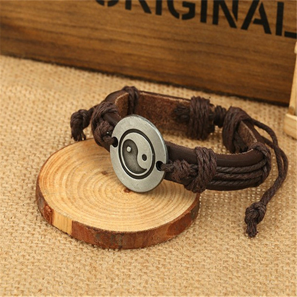 Women Jewelry Leather Multilayer Bracelets Jewellery J4U66
