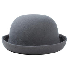 Fashion Women Men Dome Woolen Hemming Warm Formal Hat Tops Hats ing J4U66