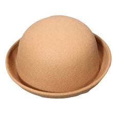Fashion Women Men Dome Woolen Hemming Warm Formal Hat Tops Hats ing J4U66