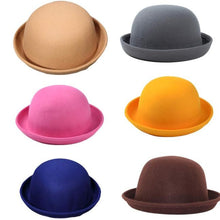 Fashion Women Men Dome Woolen Hemming Warm Formal Hat Tops Hats ing J4U66