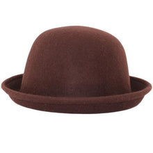 Fashion Women Men Dome Woolen Hemming Warm Formal Hat Tops Hats ing J4U66