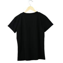 women t-shirts letter print v neck short sleeve women tops solidcolor top tee shirt blusas black green J4U66
