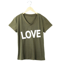 women t-shirts letter print v neck short sleeve women tops solidcolor top tee shirt blusas black green J4U66