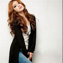 Women Thin Kimono Cardigan Long Sleeve Loose Asymmetric Hem Long Cardigan Women Outerwear Plus Size Black/Gray J4U66