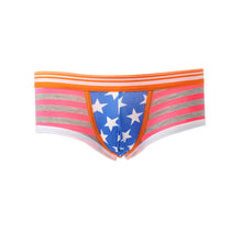 gay underwear mens briefs stripe print u convex pouch low waist cotton panties men shorts underpants J4U66