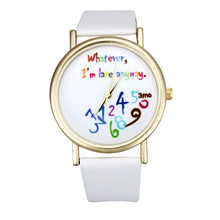Women Watch Fashion Leather Watchband Laday Wristwatch Quartz Watch J4U66