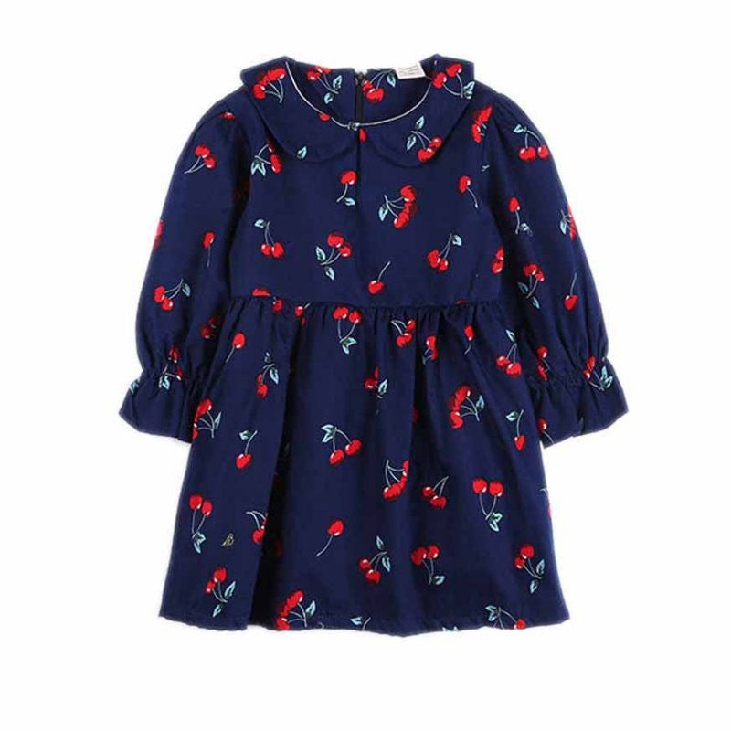 little girl clothes infant baby girls dress national floral print kids long sleeve dresses J4U66
