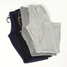 Men's Solid Knit Causal Slacks Pajamas Pants LY3 J4U66