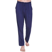 mens solid knit causal slacks pajamas pants J4U66
