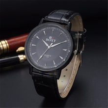 Luxury Brand Fashion Leather Men Quartz Analog Watches Casual Business Watches Men Watch relogio masculino Gift J4U66