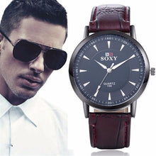 Luxury Brand Fashion Leather Men Quartz Analog Watches Casual Business Watches Men Watch relogio masculino Gift J4U66