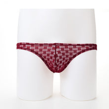sexy men underwear mens briefs soft underpants calzoncillos hombre plaid mesh pouch u convex low waist briefs J4U66