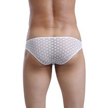 sexy men underwear mens briefs soft underpants calzoncillos hombre plaid mesh pouch u convex low waist briefs J4U66
