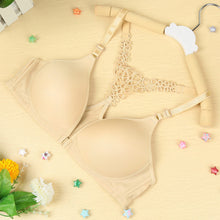 sexy seamless bra gather adjustable women bralette seamless style front closure y line strappy push up bra J4U66