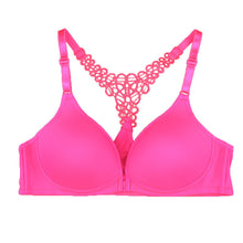 sexy seamless bra gather adjustable women bralette seamless style front closure y line strappy push up bra J4U66