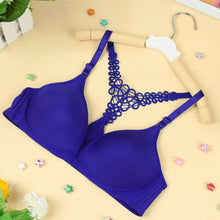 sexy seamless bra gather adjustable women bralette seamless style front closure y line strappy push up bra J4U66