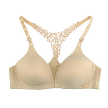 sexy seamless bra gather adjustable women bralette seamless style front closure y line strappy push up bra J4U66