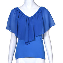 Sexy Women Sleeveless Irregular Chiffon Blouses Off The Shoulder Shirts Women Tops Blusas Femininas J4U66
