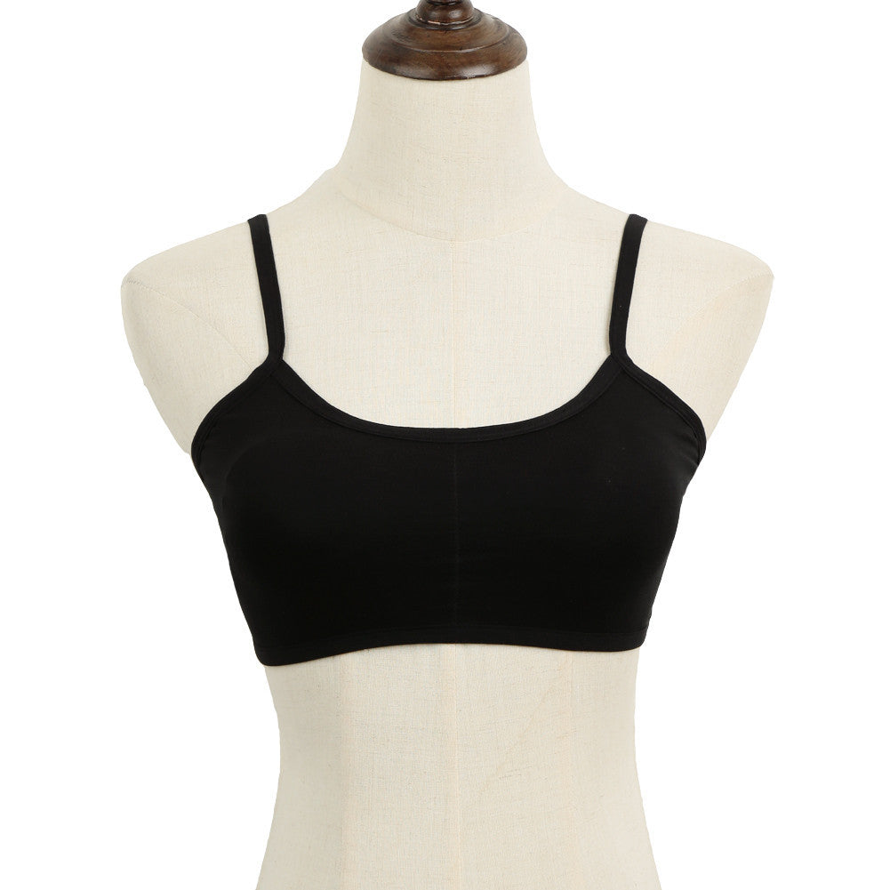 sexy women bra girl padded bra cotton crop tops hollow out wireless solid bralette top push up bras J4U66