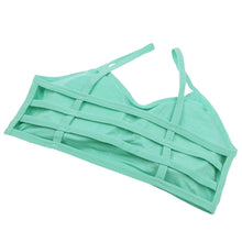 sexy women bra girl padded bra cotton crop tops hollow out wireless solid bralette top push up bras J4U66
