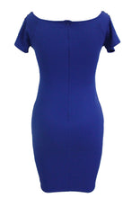 short sleeve sequined studded blue black bodycon midi dress off shoulder sexy elegant women office ol pencil dress J4U66
