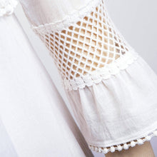 Casual Dress Brief Straight Flare Sleeve Solid Empire Beach White Dresses H41 LY3 J4U66