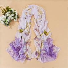 Style Korea Scarf Ladies Long Scarf Chiffon Scarf Women Flower Print Scarves Shawls J4U66