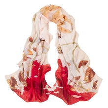 Style Korea Scarf Ladies Long Scarf Chiffon Scarf Women Flower Print Scarves Shawls J4U66