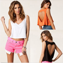 Style Tank Tops Crop Tops Cotton Back Hollow Solid Color Tank Tops Plus Size J4U66