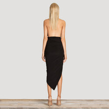 New Dress Sexy Celebrity Women V-neck Backless Wrap Slim Midi Bodycon Stretch Dresses J4U66
