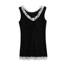 sexy tank top women sleeveless lace v neck casual tops hollow out tank top white black plus size blusa J4U66