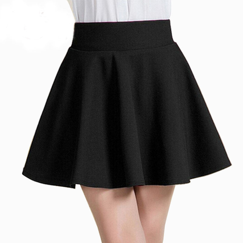 Style Korean version Skirts safty mini skirtWomen's and high waist pleated short skirt J4U66