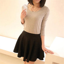 Style Korean version Skirts safty mini skirtWomen's and high waist pleated short skirt J4U66