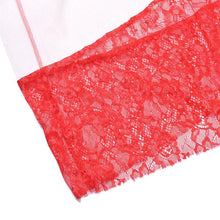 Style Womens Sexy Lace Embroidery Maxi Solid Red Dress Long Sleeve O Neck Plus Size S-L J4U66