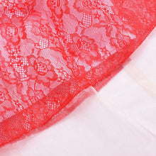 Style Womens Sexy Lace Embroidery Maxi Solid Red Dress Long Sleeve O Neck Plus Size S-L J4U66