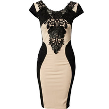 women dress office ol ladies elegant dress patchwork open back floral party sexy dresses vestidos plus size J4U66