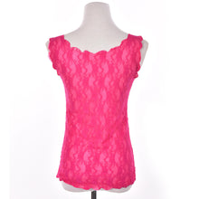 Women Sexy Lace Tank Tops Sleeveless Crochet Slim Women t Shirt Vest Black & Pink Fitness Camisetas J4U66