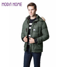 cotton blend mens jacket and coats casual thick hooded outerwear plus size overcoat clothing xxl J4U66