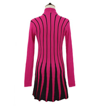 women casual cardigan open front stripe knitted cardigan long sleeve women outerwear slim knitwear black rose J4U66