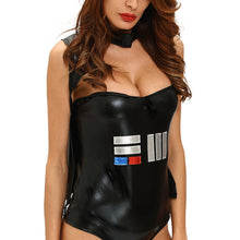 women halloween lingerie costume galactic space leadercostume sexy tube top romper hooded cape black pirate corsets J4U66