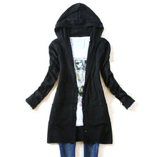 women knitted hooded sweater long sleeve knitwearcardigan coat feminino J4U66
