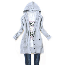 women knitted hooded sweater long sleeve knitwearcardigan coat feminino J4U66